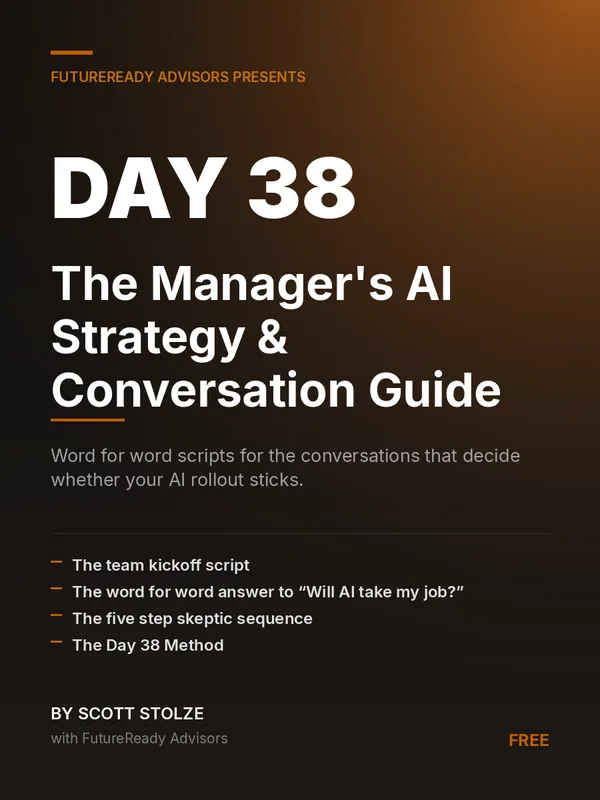 Cover of The Manager's AI Strategy and Conversation Guide by Scott Stolze